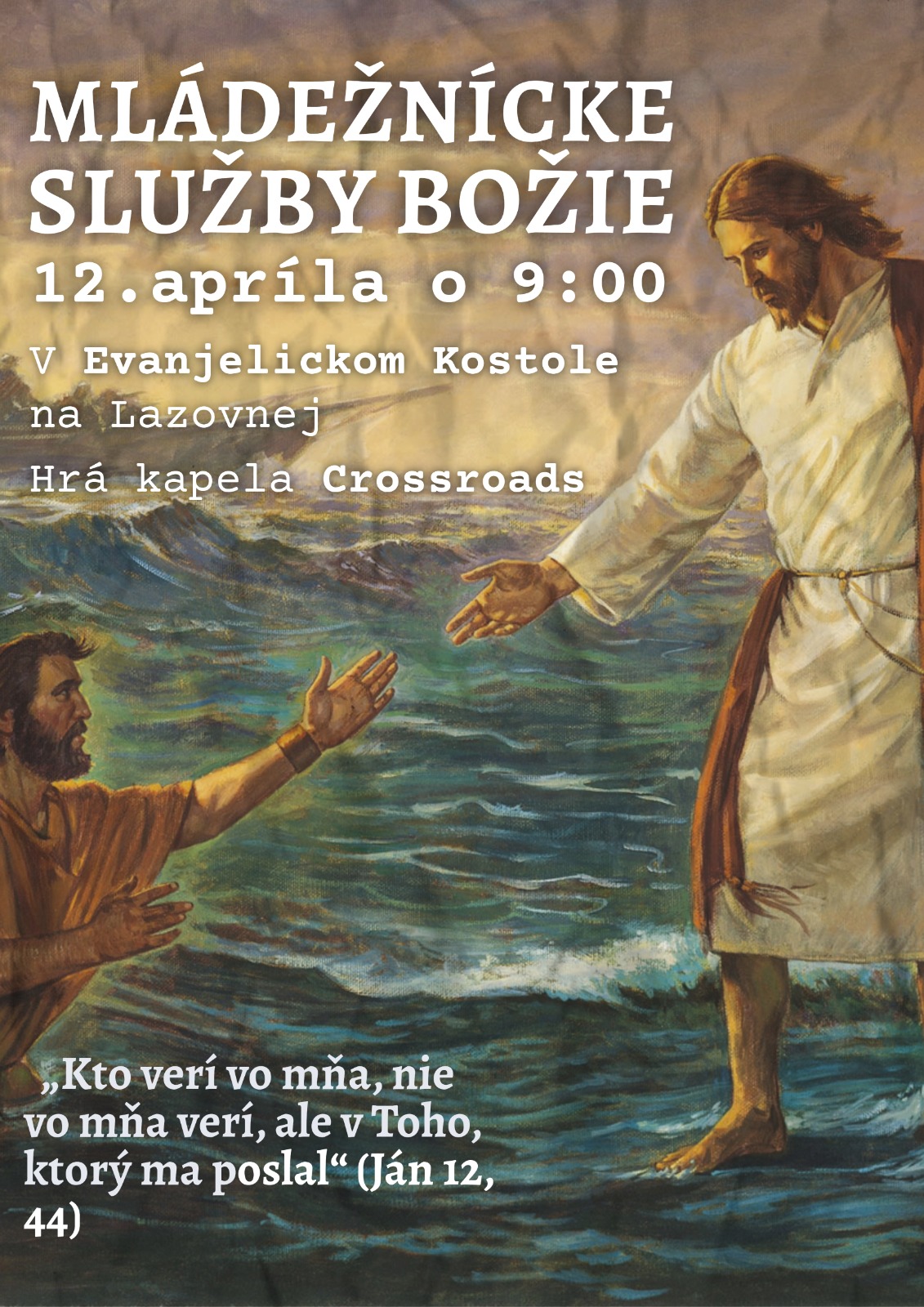Pozvánka na mládežnícke služby Božie 12. apríla 2026 